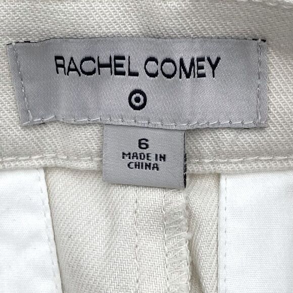 Rachel Comey x Target Wide Leg Cuffed Cropped Pant Ivory. Size 6. EUC! - Picture 4 of 5